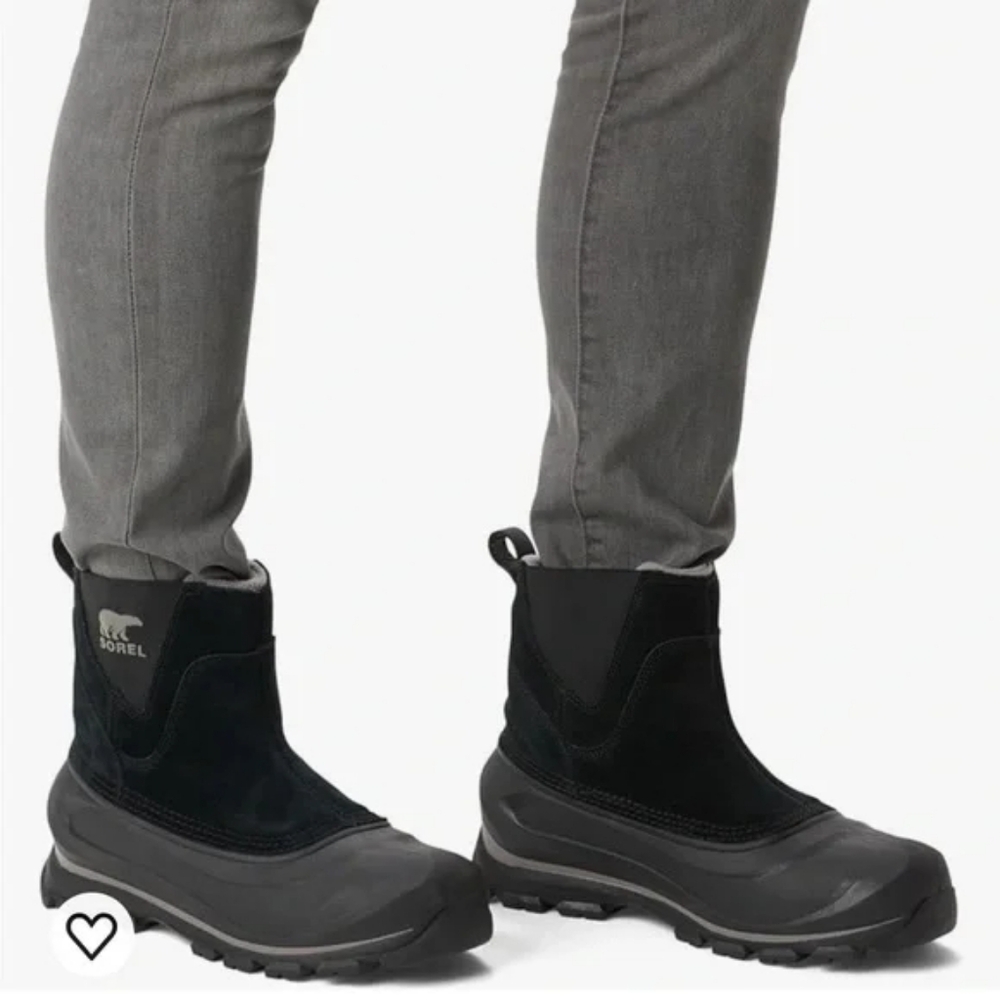 NWT Buxton Pull On Black Waterproof Mens Snowboot - 9 - Picture 9 of 9